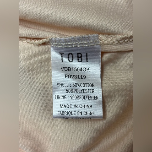 Tobi Embroidered Short fit-and-flare Dress Size Large in gently used condition - Picture 10 of 11